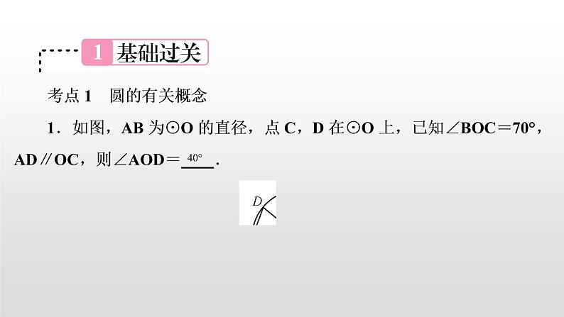 初中数学中考复习 第28讲　圆的基本性质课件PPT第2页