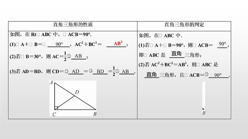 初中数学中考复习 第20讲    直角三角形课件PPT第3页