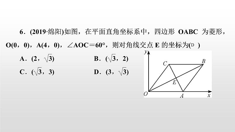 初中数学中考复习 第26讲　菱形课件PPT第6页