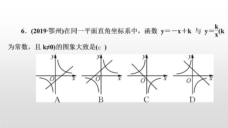 初中数学中考复习 第13讲　反比例函数课件PPT第7页