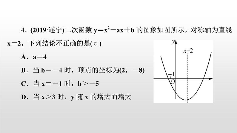 初中数学中考复习 第14讲　二次函数的图象与性质课件PPT04