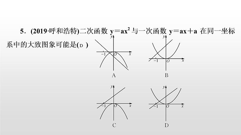 初中数学中考复习 第14讲　二次函数的图象与性质课件PPT05