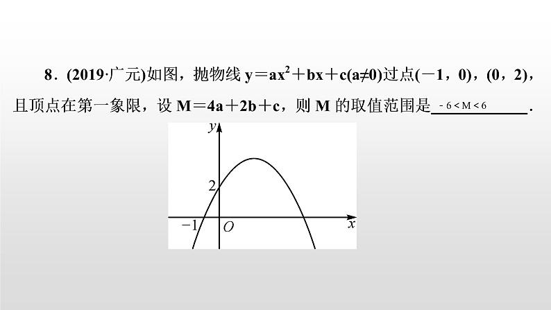 初中数学中考复习 第14讲　二次函数的图象与性质课件PPT07