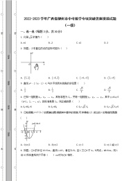 2022-2023学年广西省柳州市中考数学专项突破仿真模拟试题（一模二模）含解析