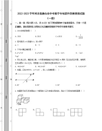 2022-2023学年河北省唐山市中考数学专项提升仿真模拟试题（一模二模）含解析