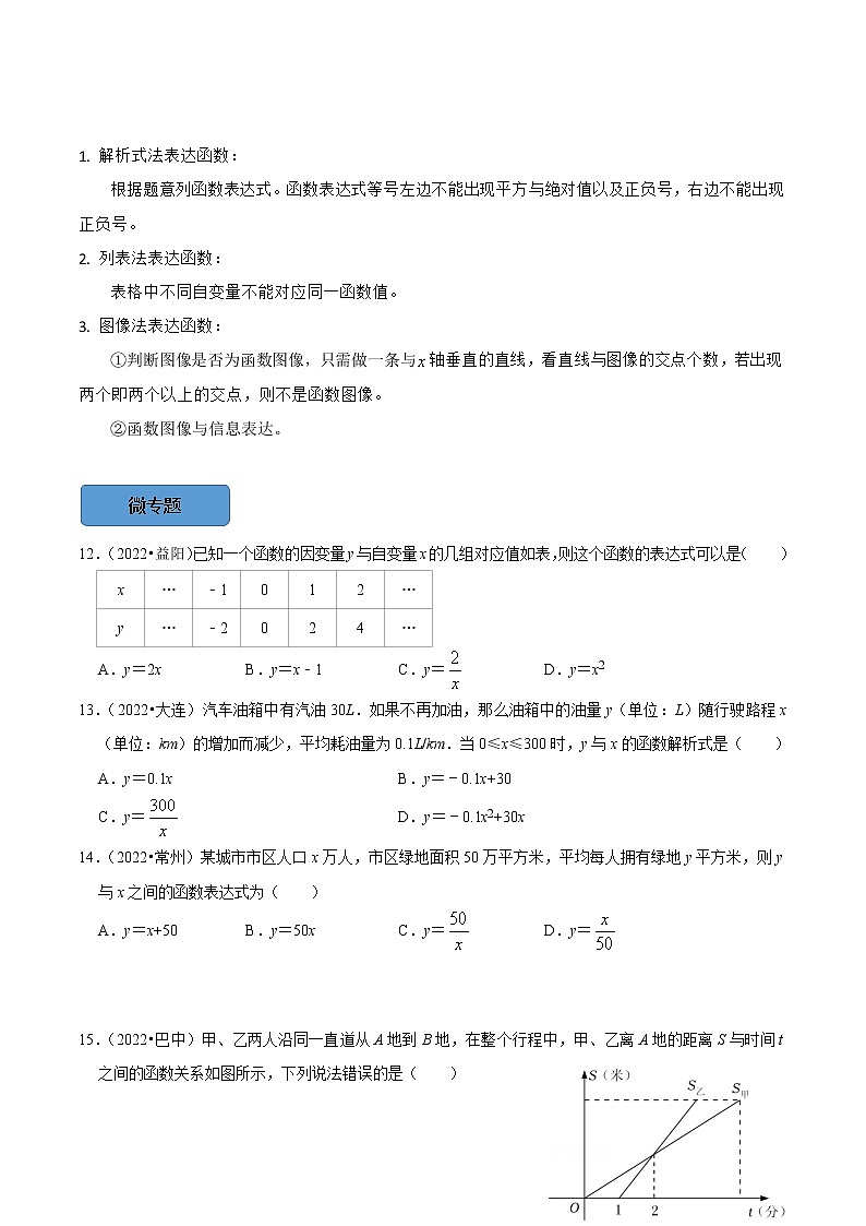 专题13 函数基础知识篇（原卷版）第3页