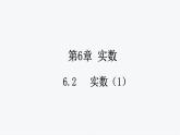 6.2 实数（1）沪科版七年级数学下册教学课件