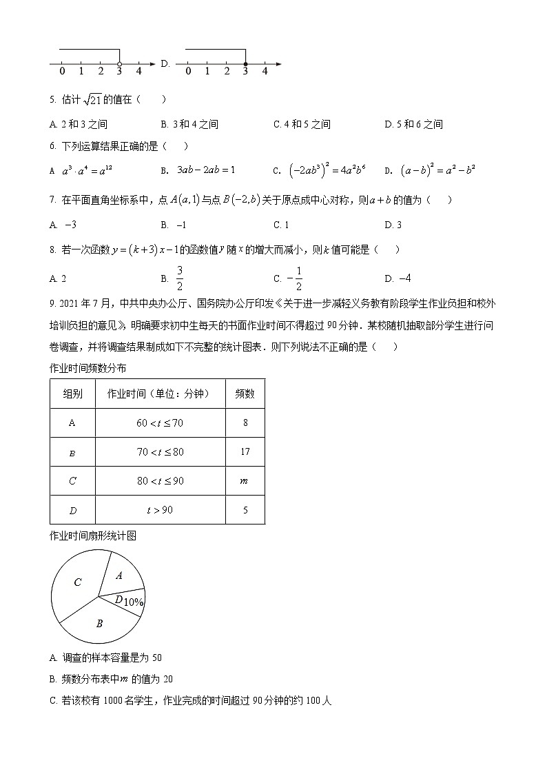 初中数学中考复习 精品解析：2022年贵州省遵义市中考数学真题（原卷版）02