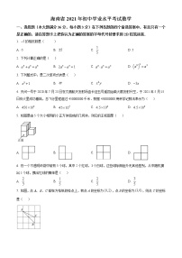 初中数学中考复习 精品解析：海南省2021年中考数学真题试卷（原卷版）