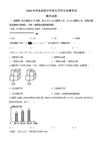 初中数学中考复习 精品解析：河北省2020年中考数学试题（原卷版）