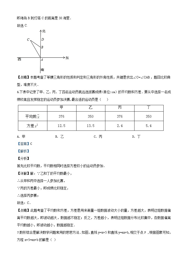 初中数学中考复习 精品解析：山东省济宁市2020年中考数学试题（解析版）03