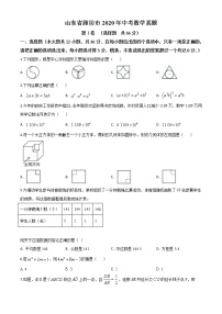 初中数学中考复习 精品解析：山东省潍坊市2020年中考数学试题（原卷版）