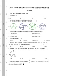 2022-2023学年广西省桂林市中考数学专项突破仿真模拟试题（3月4月）含解析