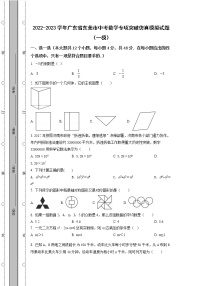 2022-2023学年广东省东莞市中考数学专项突破仿真模拟试题（一模二模）含解析