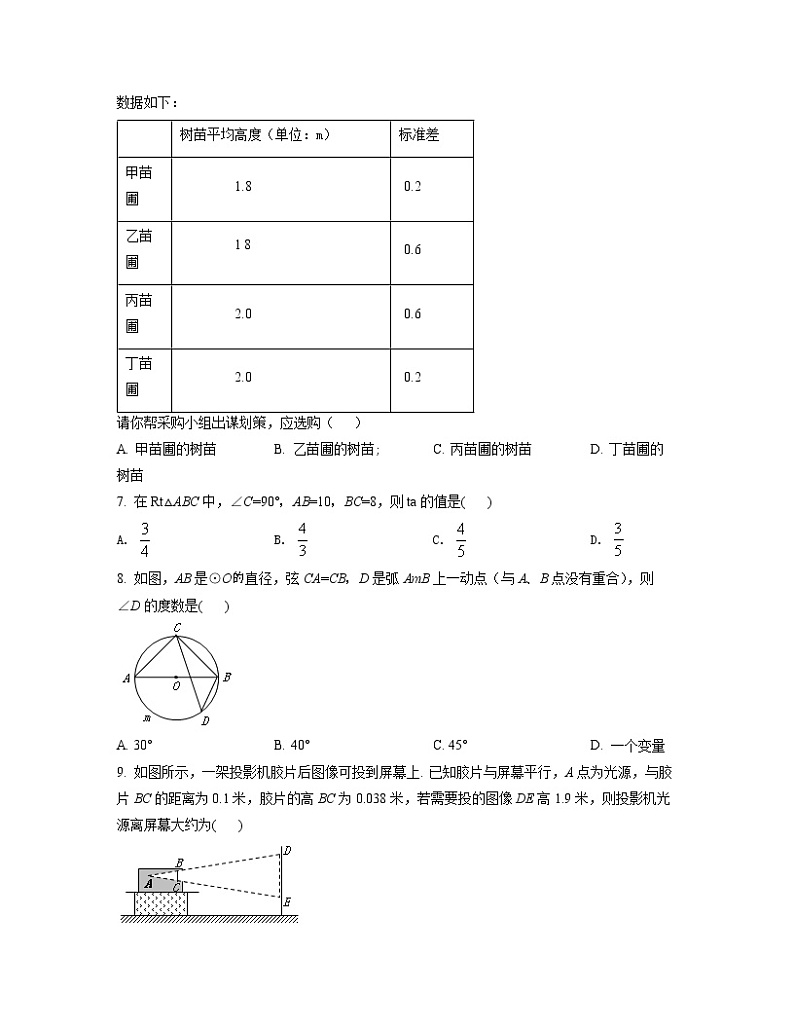 2022-2023学年安徽省蚌埠市中考数学专项提升仿真模拟试题（二模三模）含解析02
