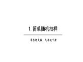 28.1 简单随机抽样 华师版数学九年级下册教学课件