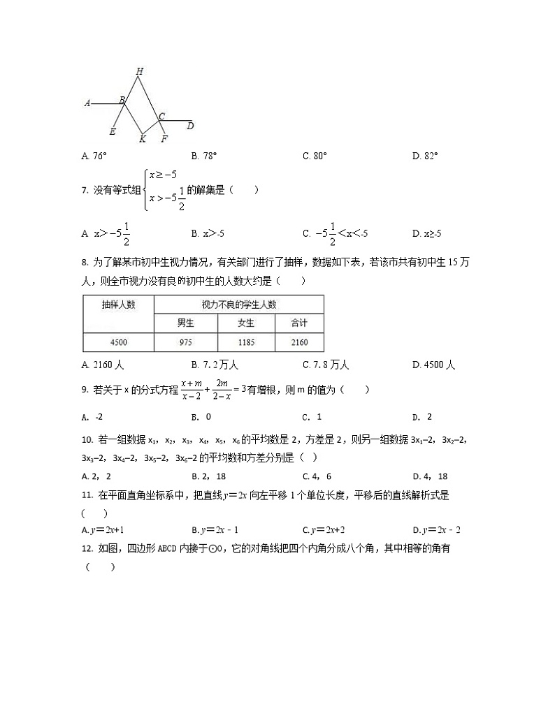 2022-2023学年河北省秦皇岛市中考数学专项突破仿真模拟试题（3月4月）含解析02