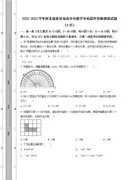 2022-2023学年河北省秦皇岛市中考数学专项提升仿真模拟试题（3月4月）含解析