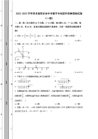 2022-2023学年河北省保定市中考数学专项提升仿真模拟试题（一模二模）含解析