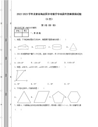 2022-2023学年北京市海淀区中考数学专项提升仿真模拟试题（3月4月）含解析