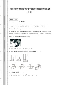 2022-2023学年湖南省长沙市中考数学专项突破仿真模拟试题（一模二模）含解析