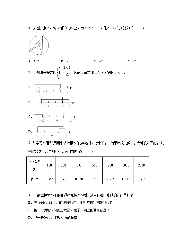 2022-2023学年湖南省长沙市中考数学专项提升仿真模拟试题（一模二模）含解析第2页