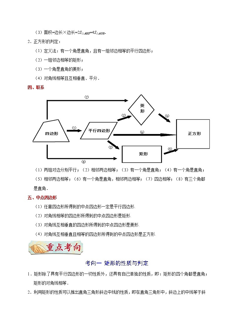 初中数学中考复习 考点17 特殊的平行四边形-备战2020年中考数学考点一遍过第2页