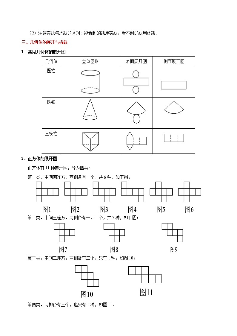 初中数学中考复习 考点25 视图与投影-中考数学考点一遍过第2页
