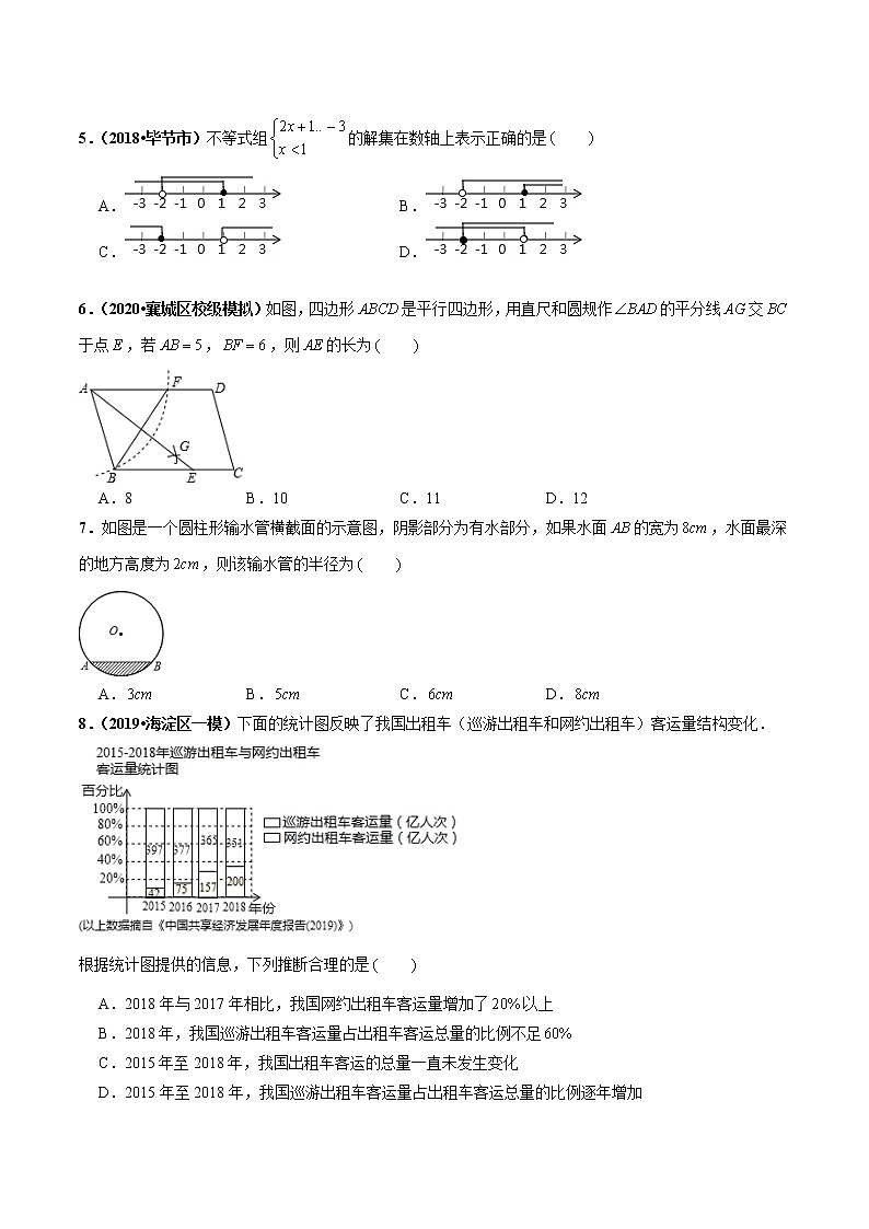 初中数学中考复习 模拟卷01-解封2020中考数学十套权威冲刺模拟卷（150分制）（原卷版）第2页