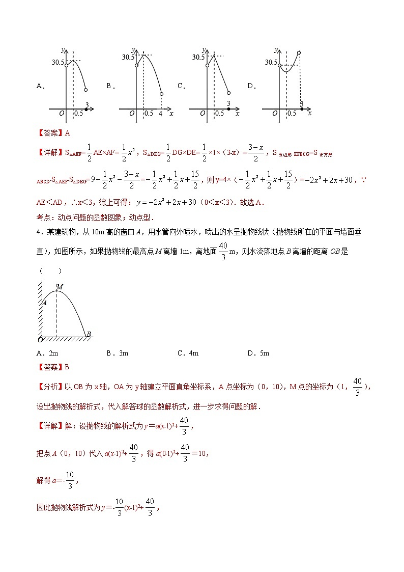初中数学中考复习 题型04 二次函数的实际应用题（解析版）03