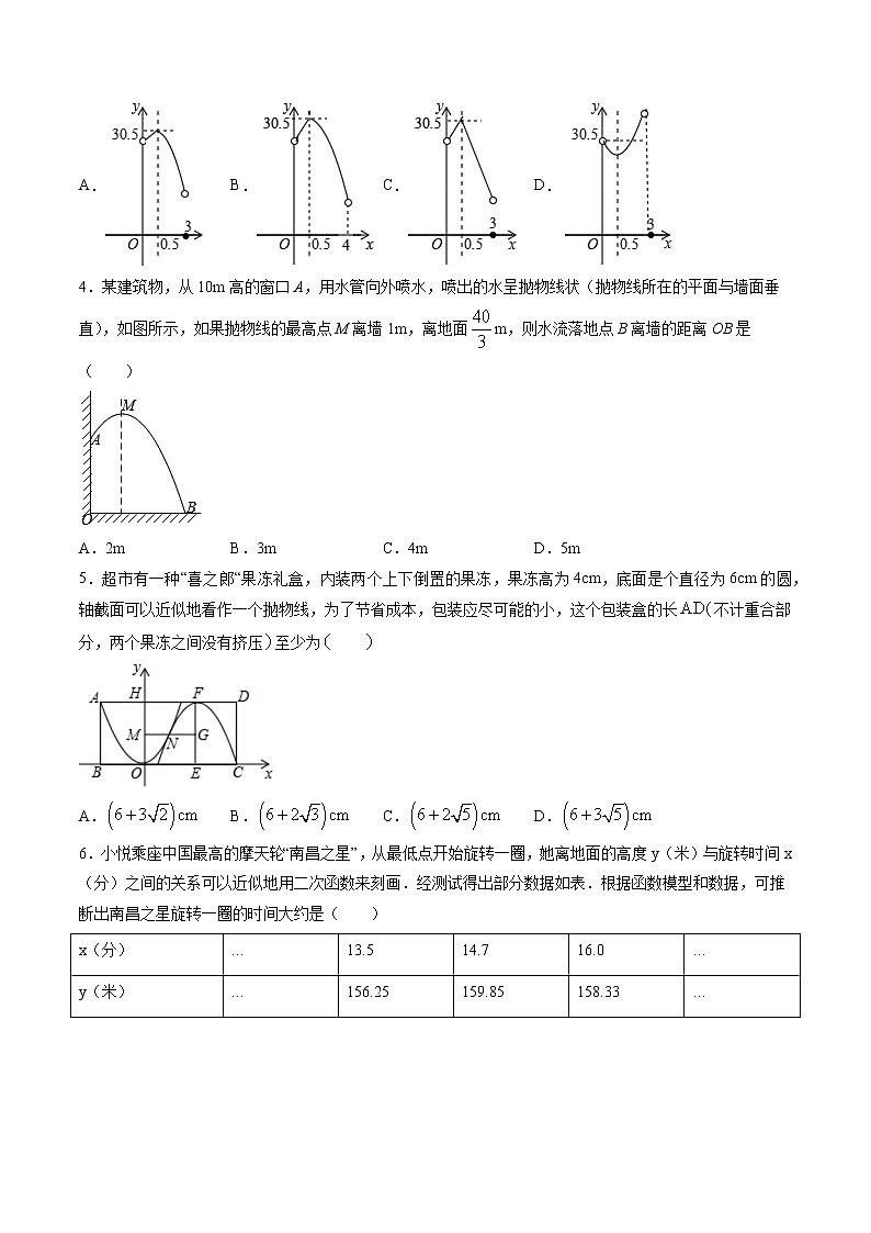 初中数学中考复习 题型04 二次函数的实际应用题（原卷版）02