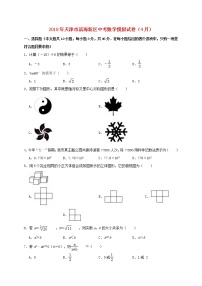 初中数学中考复习 天津市滨海新区2019年中考数学模拟（4月）试卷（含解析）