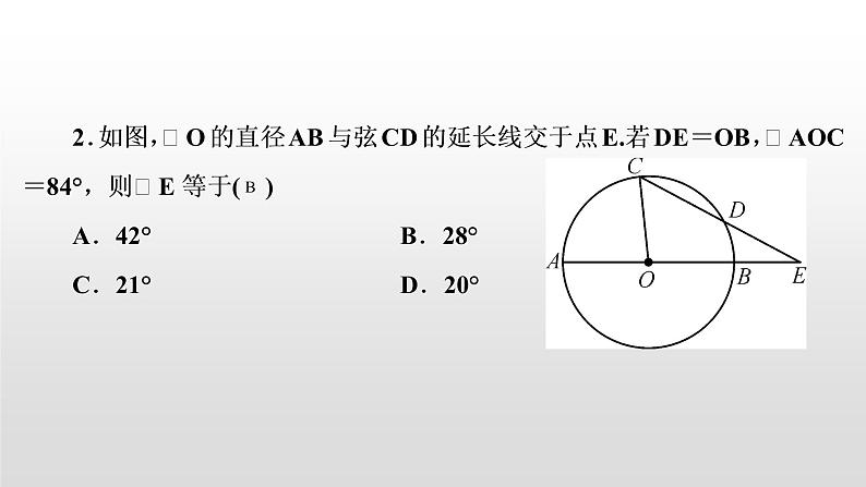 初中数学中考复习 万能解题模型(六)　圆中常见辅助线的作法课件PPT04