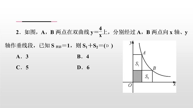 初中数学中考复习 万能解题模型(一)　反比例函数中的面积问题课件PPT05