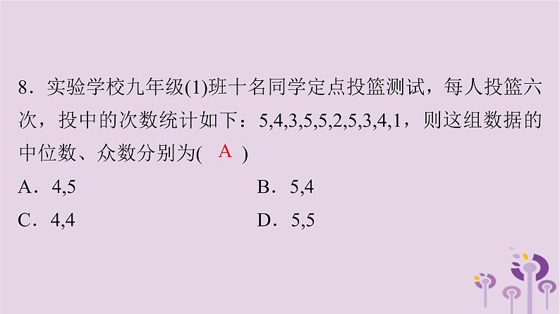 初中数学中考复习 中考数学突破复习天天测试7课件第8页