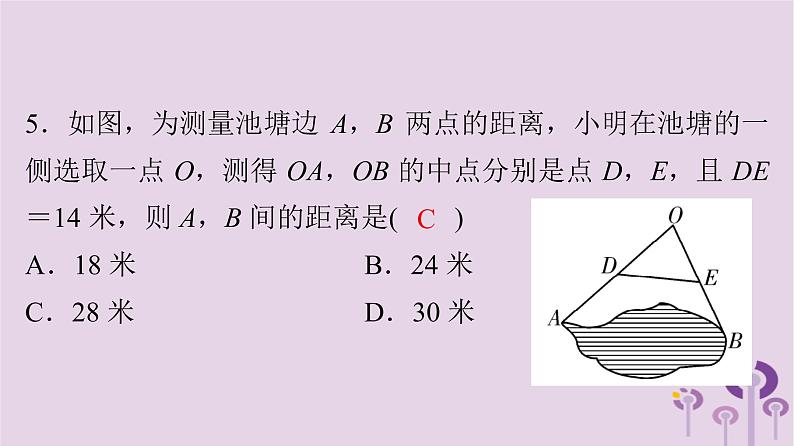 初中数学中考复习 中考数学突破复习天天测试10课件第5页