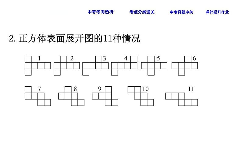 初中数学中考复习 课时22 图形的认识初步课件PPT第4页