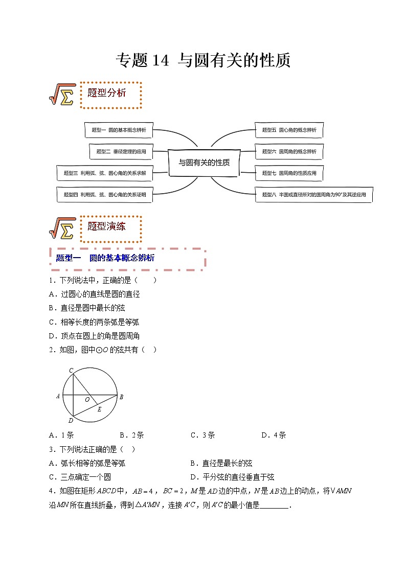 专题14 与圆有关的性质（题型归纳）-备战 中考数学一轮复习精品课件与题型归纳专练（全国通用）01