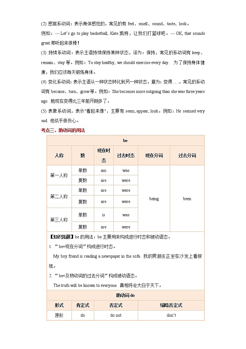 备战2023英语新中考二轮复习考点精讲精练（北京专用）突破 08 动词和动词短语（解析版）第2页