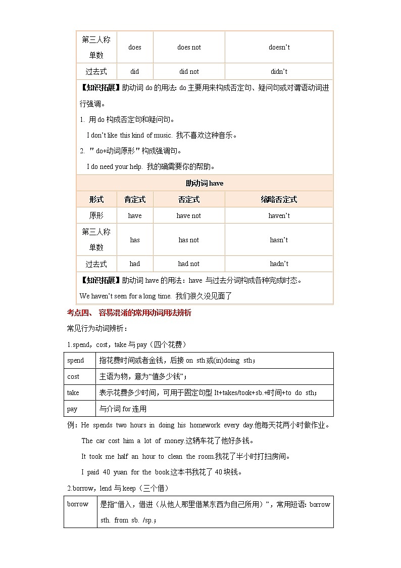 备战2023英语新中考二轮复习考点精讲精练（北京专用）突破 08 动词和动词短语（解析版）第3页