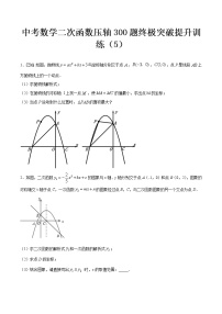 最新中考数学二次函数压轴300题终极突破提升训练（5）