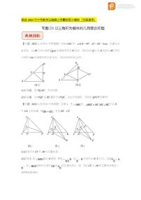 专题24以三角形为载体的几何综合问题 -挑战2023年中考数学压轴题之学霸秘笈大揭秘（原卷版+解析版）（全国通用）