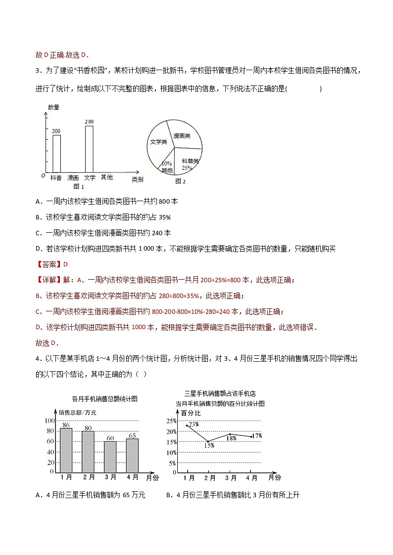 第十章 数据的收集、整理与描述压轴题考点训练（解析版）（人教版）  -七年级数学下册压轴题攻略（人教版）第2页