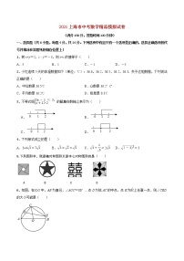 初中数学中考复习 专题02（上海市专用）（原卷版）-2021年31个地区中考数学精品模拟试卷