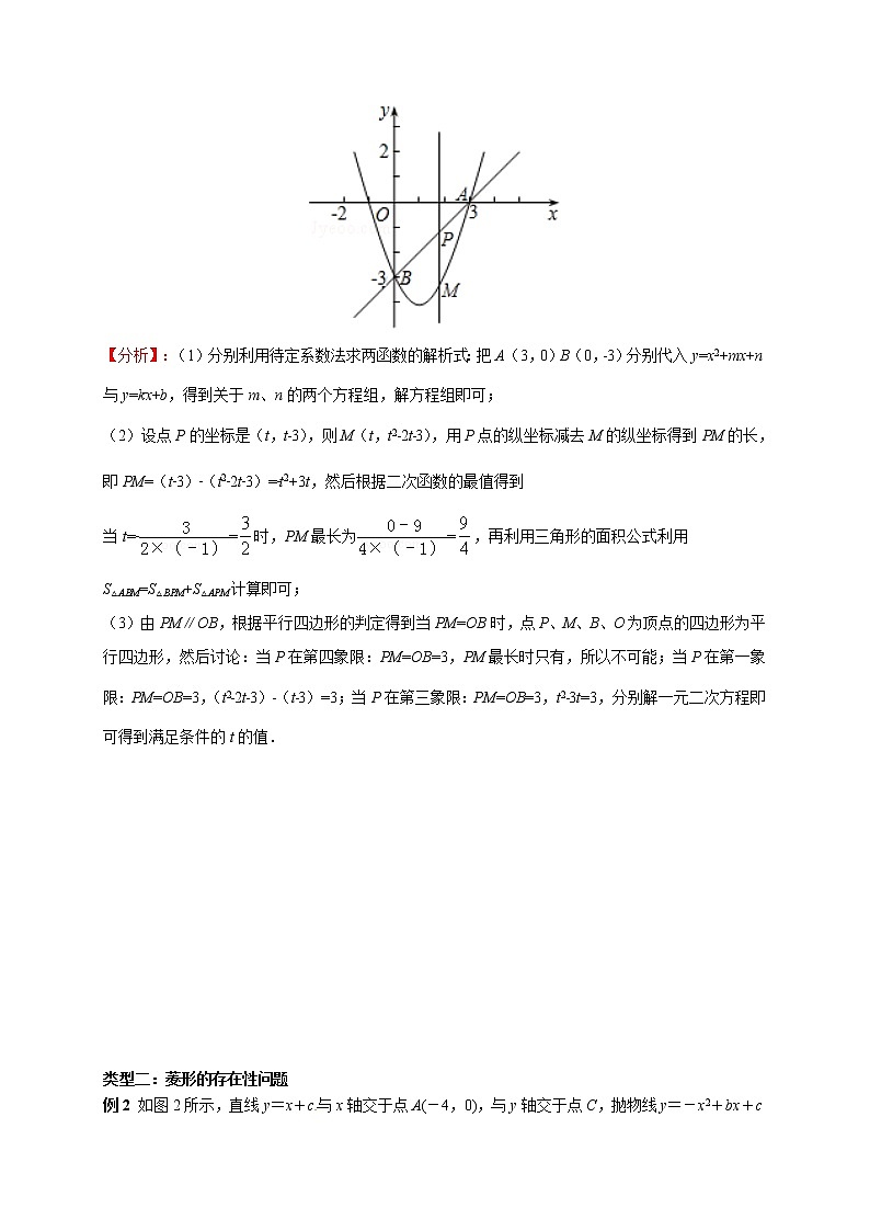 初中数学中考复习 专题3  抛物线上的特殊平行四边形问题探究-备战2020年中考数学压轴题专题研究第3页