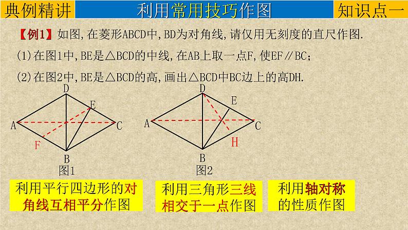 初中数学中考复习 专题05创新作图题-在特殊四边形中作图-2022年中考数学第二轮总复习课件（全国通用）04