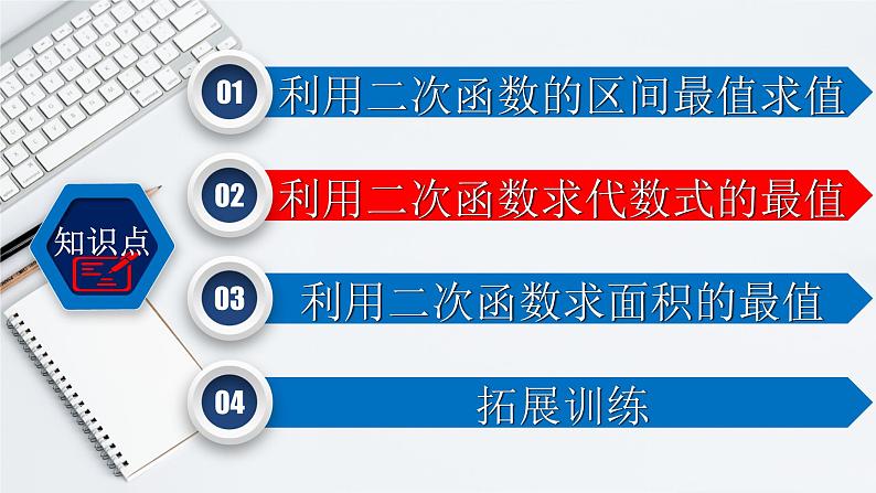 初中数学中考复习 专题3 5 二次函数的最值问题-2022年中考数学第一轮总复习课件（全国通用）08