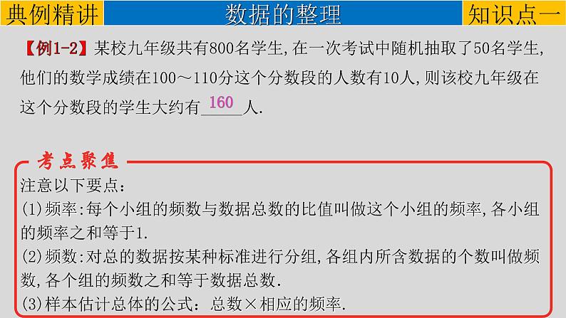 初中数学中考复习 专题8 1 统计-2022年中考数学第一轮总复习课件（全国通用）04