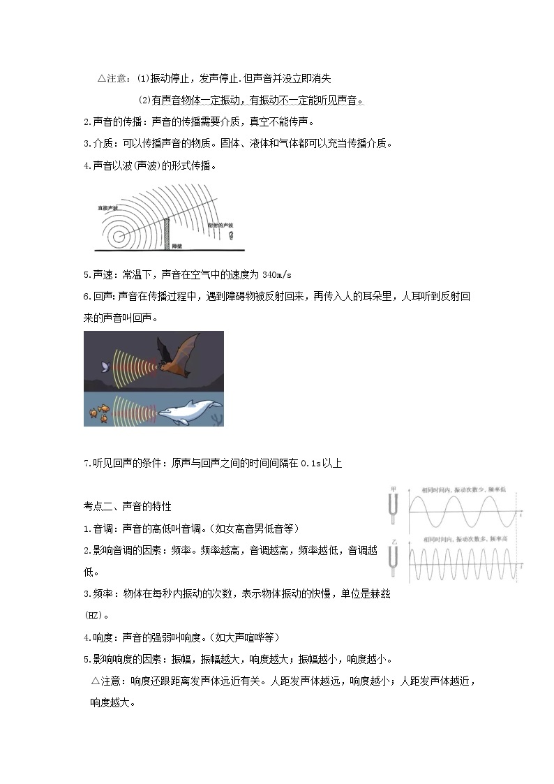 2023 物理新中考二轮复习热点透析 核心考点01 声现象 试卷02