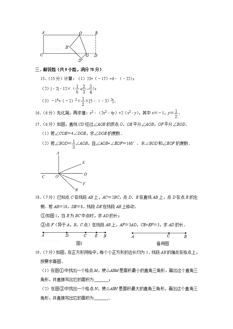  2023 华师大版数学七年级下册开学测试卷（一）（解析版）第3页